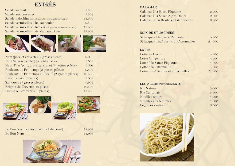 L'Indochine - Menu Image 1